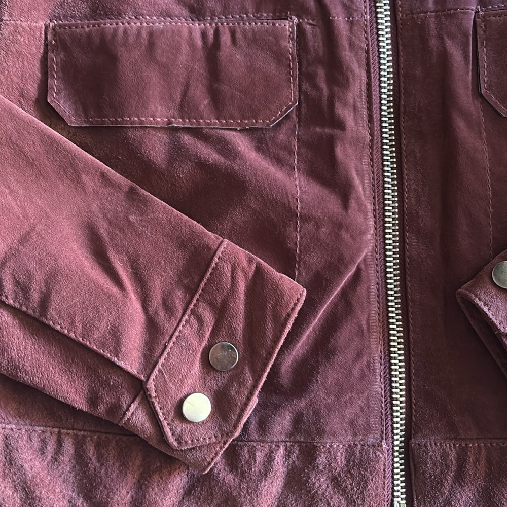 Mango Suede Leather Jacket - Picture 3 of 4